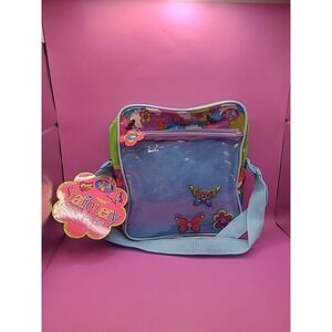 Vintage 90s Lisa Frank Sparkling Butterfly Spring Stationary Tote Bag NWT